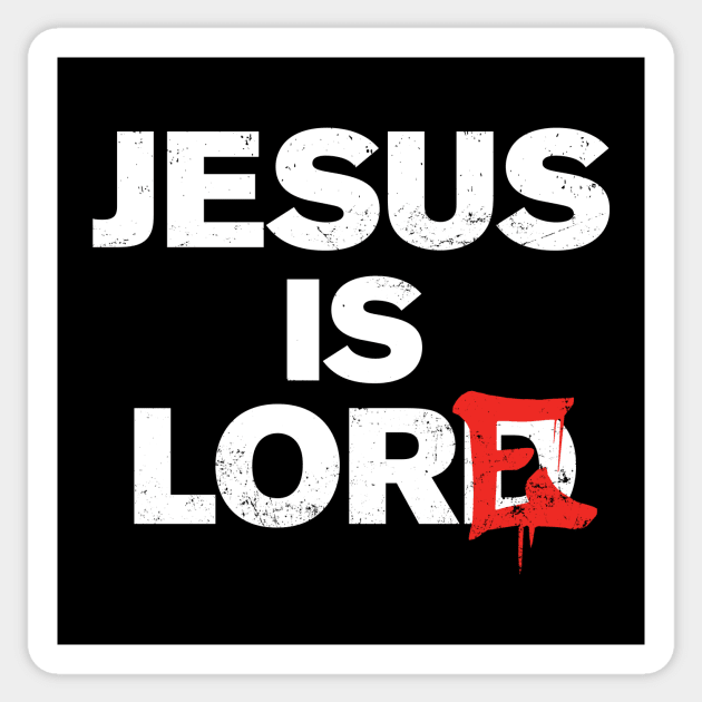 JESUS IS LORE Secular Rational Atheism Graffiti Sticker by ClothedCircuit